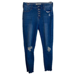 Super cute pacsun high rise medium wash skinny jeans.